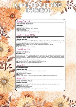 Mois Info de novembre 2024
