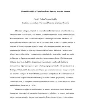 El Modelo Ecológico Artículo Docx