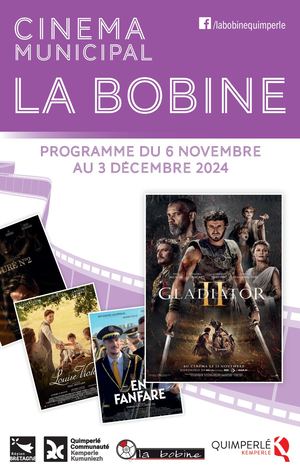 La Bobine - Programme du 6 novembre au 3 décembre 2024