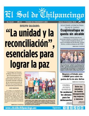 El Sol De Chilpancingo 31 Octubre 2024