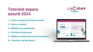 Tutoriel complet espace personnel Cipav 2024