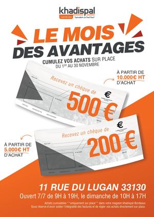 Mois Avantages Khadispal Bordeaux Novembre 2024
