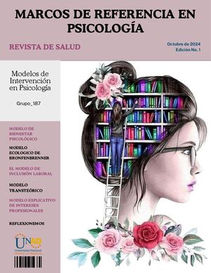 Modelos De Intervención En Psicología, Grupo 187