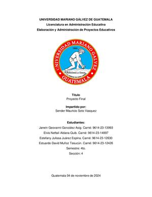 Proyecto Final Grupal Proyecto-ADP