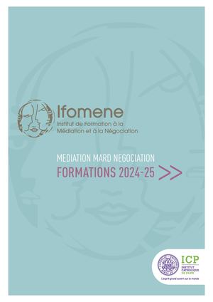 Plaquette Ifomene Offre Formation 2425
