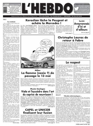 L hebdo de l aveyron 850