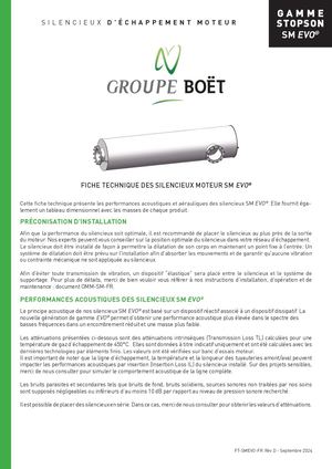 Fiche Technique SM EVO