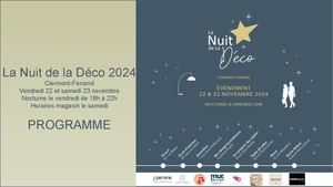 Programme La Nuit De La Deco Clermont-Ferrand 2024