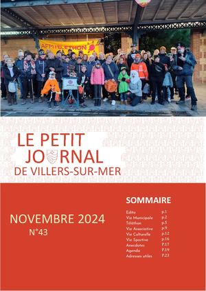 Le petit journal de Villers - Novembre 2024