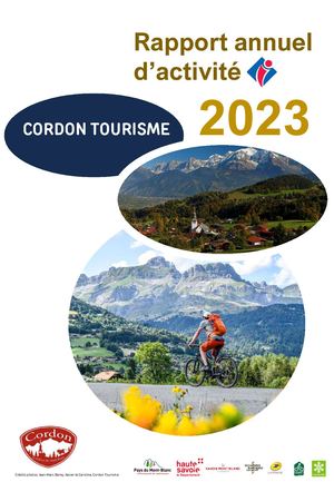 Rapport Annuel d'Activité de Cordon Tourisme 2023 Pptx