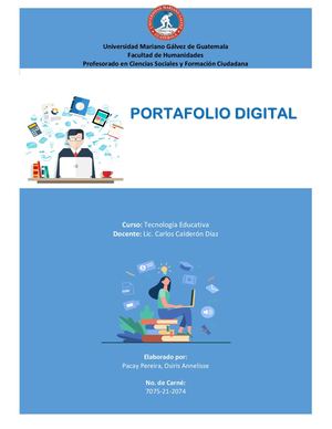 Portafolio Digital Tecnología Educativa