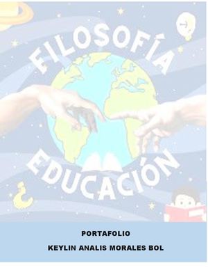 Portafolio Filosofia De La Educación