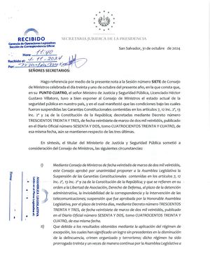 31 Prórroga Del Régimen De Excepción