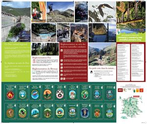 carte du Parc naturel régional des Pyrénées catalanes