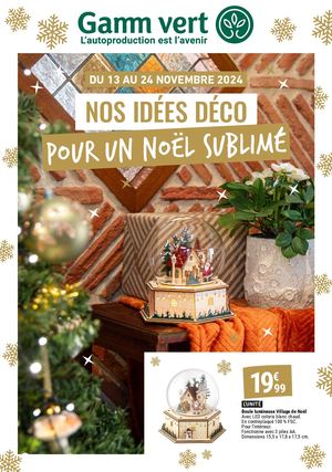 Dépliant Noël Déco Gamm vert