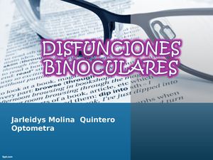Disfunciones Binoculares