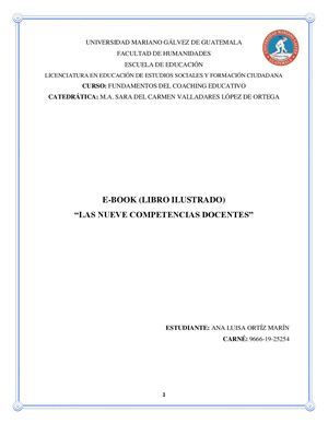 E Book (Libro Ilustrado) “Las Nueve Competencias Docentes”