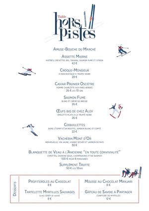 Carte Table Hors Pistes FR