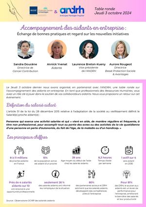 Synthèse Table Ronde Accompagnement Des Aidants En Entreprise