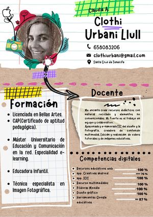 Currículum Vitae General