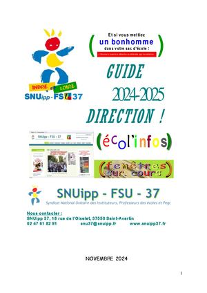 Guide Direction Nov 2024