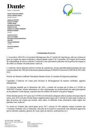 2024 11 06 Communiqué De Presse Amavea Plainte Pénale