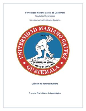 Proyecto Final Gestión de Talento Humano Sharon Mazariegos