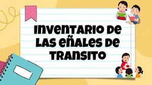 Inventario De Señales Tránsito