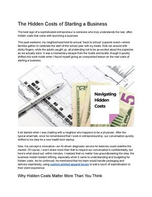 Calaméo - The Hidden Costs of Starting a Business