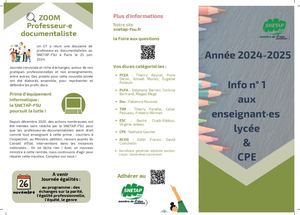 Brochure N°4 Enseignants et CPE