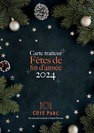 Menu des Fêtes 2024 - Côté Parc