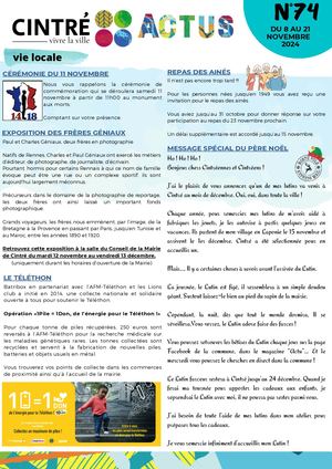 Cintré Actus N°74