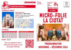 Programmation Novembre-Décembre Micro-Folie La Ciotat 2024