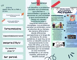 Desafíos sociales y modernización