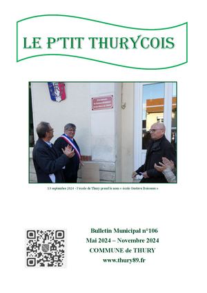 P'tit Thurycois N°106 Mai à Novembre 2024