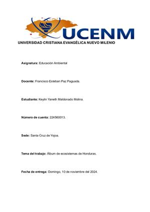 Ecosistemas De Honduras (1)