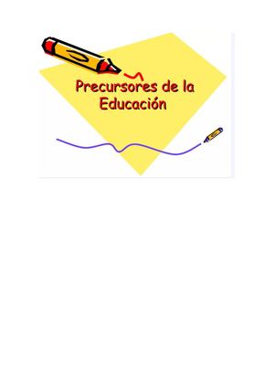 Precursores DE NIVEL INICIAL