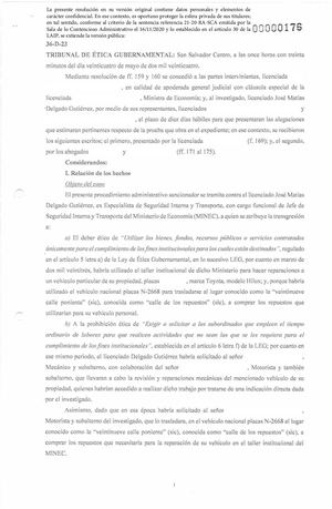 TEG - Sanción José Matías Delgado Guzmán