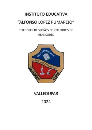 MANUAL DE CONVIVENCIA DE ALFONSO LOPEZ PUMAREJO (Adriana María Sánchez Tovar)