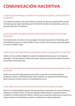 Comunicación Asertiva
