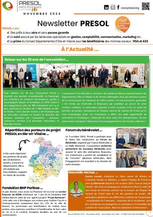 Newsletter Novembre 2024