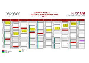 Calendrier De Formation Certificat de compétence - Assistant aux projets et parcours de vie