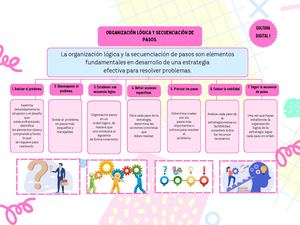 ORGANIZACIÓN LÓGICA Y SECUENCIACIÓN DE PASOS.