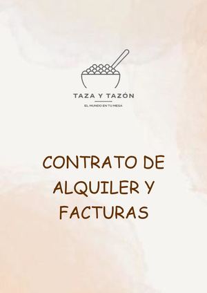 Contrato Alquiler y facturas