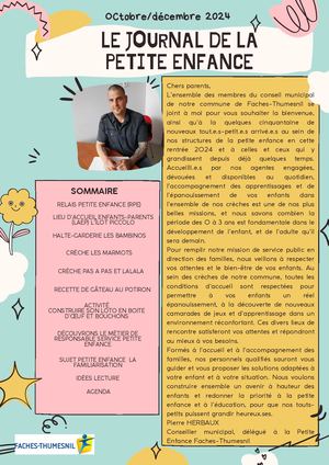 Le Journal De La Petite Enfance Faches-Thumesnil N°1