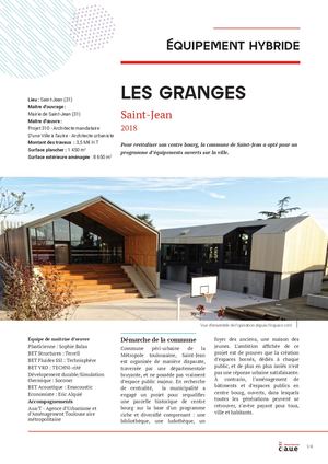 Équipement - Les Granges un équipement culturel multi-programme