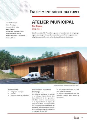 Équipement - Atelier municipal
