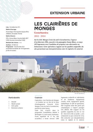 Extension urbaine- Les Clairières de Monges