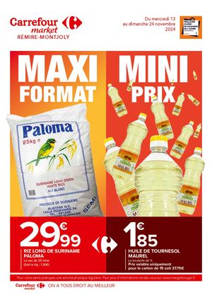 PROSPECTUS CARREFOUR MARKET REMIRE MONTJOLY NOVEMBRE 2024