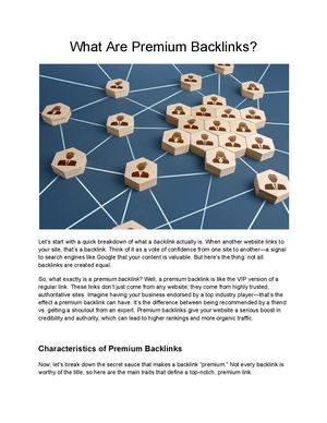 What Are Premium Backlinks
